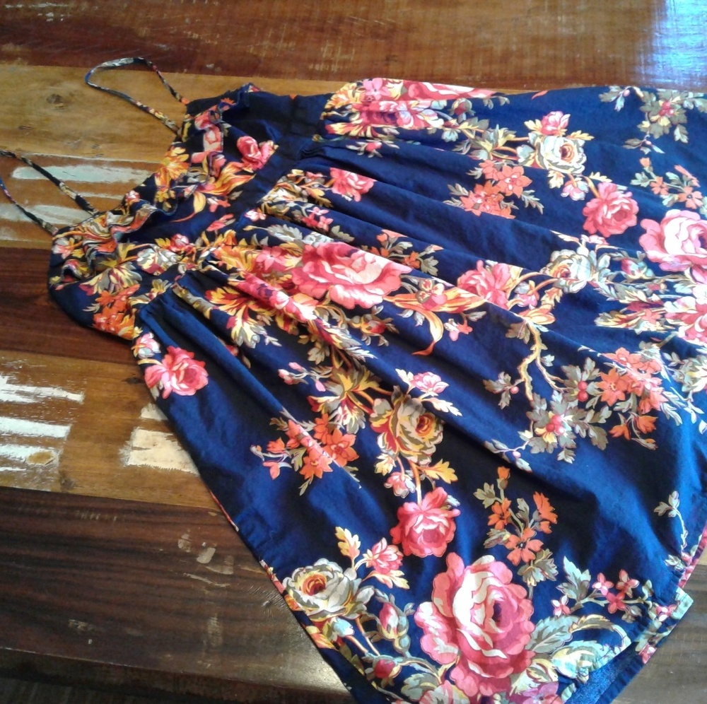 Babydoll Floral Speghetti Strap Dress